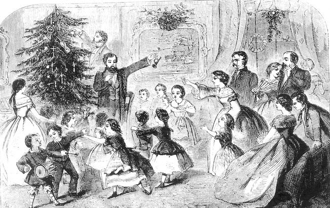 Juletræ and sing Christmas carols