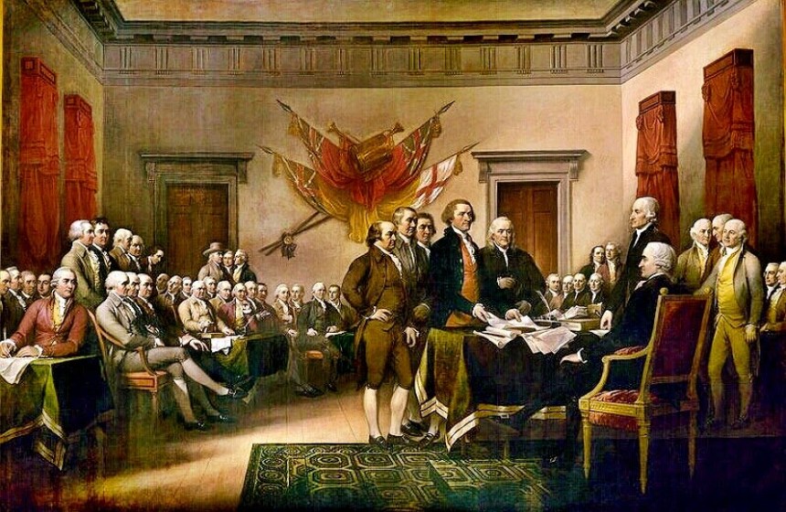 Declaration of Independence Signing Painting